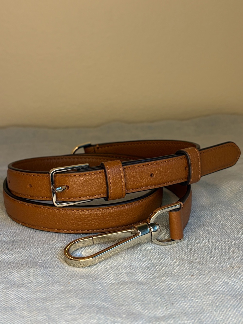 Kate Spade Pebbled Leather Adjustable Crossbody Replacement Strap Tan Brown